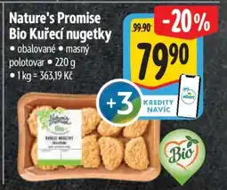 Albert Nature's Promise Bio Kuřecí nuggetky nabídka