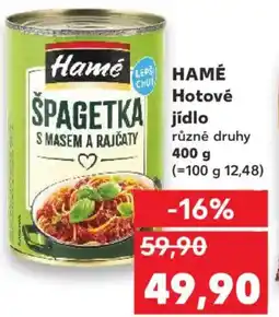 Kaufland HAMÉ Hotové jidlo nabídka