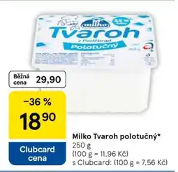 Tesco Milko Tvaroh polotučný nabídka