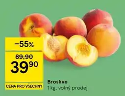 Tesco Broskve nabídka