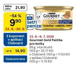 Tesco Gourmet Gold Paštika pro kočky nabídka