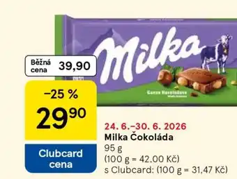 Tesco Milka Čokoláda nabídka