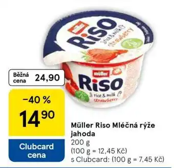 Tesco Müller Riso Mléčná rýže jahoda nabídka