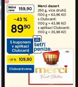Tesco Merci Dezert nabídka
