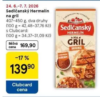 Tesco Sedlčanský hermelín na gril nabídka