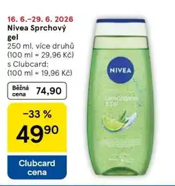 Tesco Nivea sprchový gel nabídka