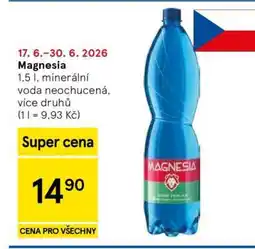 Tesco Magnesia nabídka