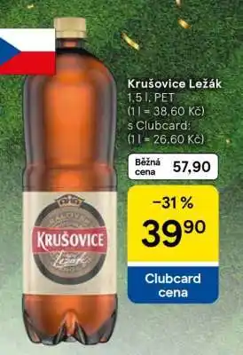 Tesco Krušovice ležák nabídka
