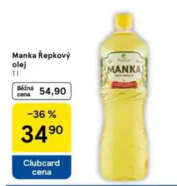 Tesco Manka Řepkový olej nabídka