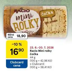 Tesco Racio Mini rolky čočka nabídka