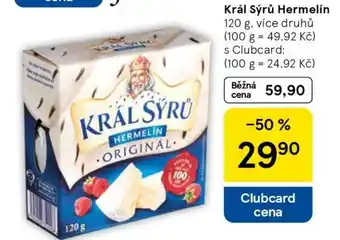 Tesco Král Sýrů Hermelín nabídka