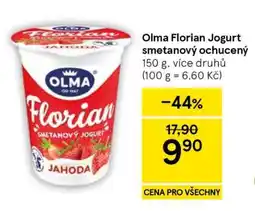 Tesco Olma Florian Jogurt smetanový ochucený nabídka