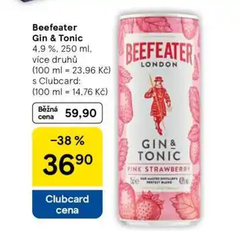 Tesco Beefeater Gin & tonic nabídka