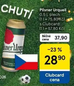 Tesco Pilsner Urquell nabídka