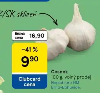 Tesco ČESNEK nabídka