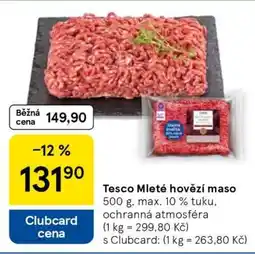Tesco Tesco Mleté hovězí maso nabídka