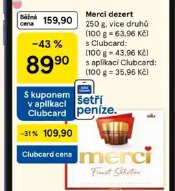 Tesco Merci Dezert nabídka