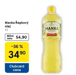 Tesco Manka Řepkový olej nabídka
