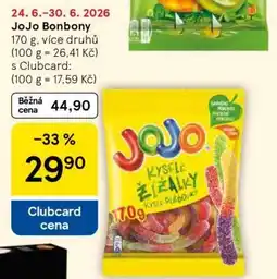 Tesco JOJO bonbony nabídka