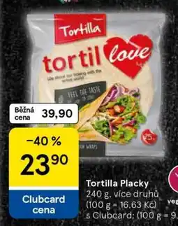 Tesco Tortilla Placky nabídka