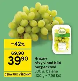 Tesco Hrozny révy vinné bílé bezpeckové nabídka
