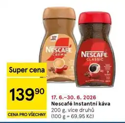 Tesco NESCAFÉ Instantní káva nabídka