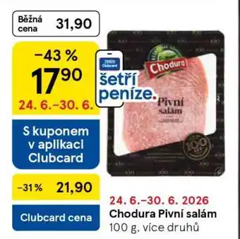 Tesco Chodura PIVNÍ SALÁM nabídka