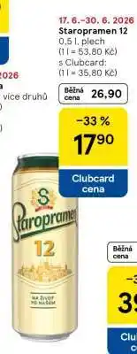 Tesco Staropramen 12 nabídka