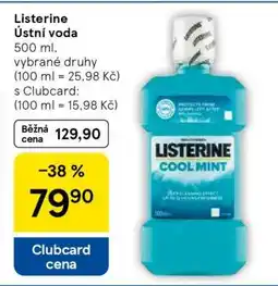 Tesco Listerine ústní voda nabídka
