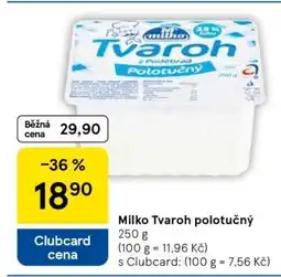 Tesco Milko Tvaroh polotučný nabídka