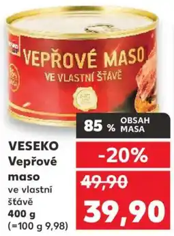 Kaufland VESEKO Vepřové maso nabídka