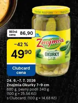 Tesco Znojmia Okurky 7–9 cm nabídka