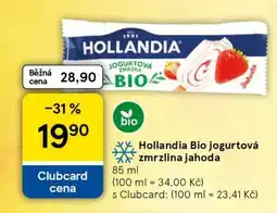 Tesco Hollandia Bio jogurtová zmrzlina jahoda nabídka