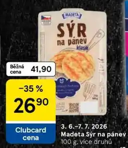 Tesco Madeta Sýr na pánev nabídka