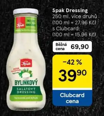 Tesco Spak Dressing nabídka