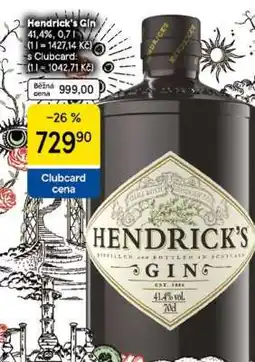 Tesco Hendrick’s Gin nabídka