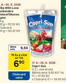 Tesco Capri Sun nabídka