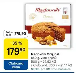 Tesco MEDOVNÍK ORIGINAL nabídka