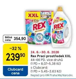 Tesco Rex Prací prostředek XXL nabídka