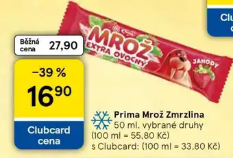 Tesco Prima Mrož Zmrzlina nabídka