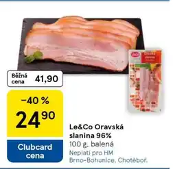 Tesco LE& CO ORAVSKÁ SLANINA 96% nabídka