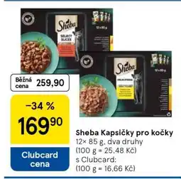 Tesco Sheba kapsičky pro kočky nabídka