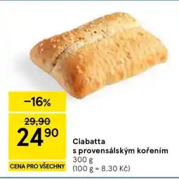 Tesco Ciabatta s provensálským kořením nabídka