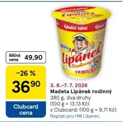 Tesco Madeta Lipánek rodinný nabídka