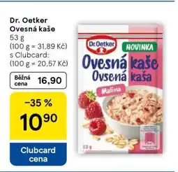 Tesco Dr. Oetker Ovesná kaše nabídka