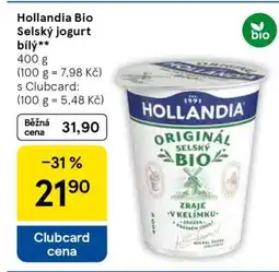 Tesco Hollandia BIO Selský jogurt bílý nabídka