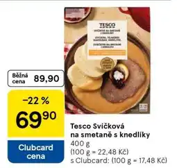 Tesco Tesco Svíčková na smetaně s knedlíky nabídka