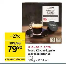 Tesco Tesco Kávové kapsle Espresso Intenso nabídka