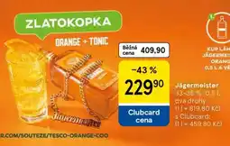 Tesco Jägermeister nabídka