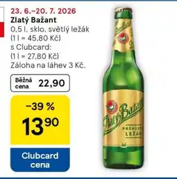 Tesco Zlatý Bažant nabídka